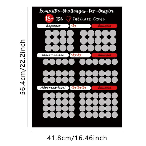 Couple Sex Scratch Off Poster Positions Challenge Game Adult Interactive Toy Romantic Gifts For Valentine Day Party