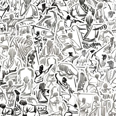 Kampfkunst Handgezeichnet Cartoon Graffiti Aufkleber Wasserdichte Vinyl Abziehbilder Für Handyhülle Wasserflasche Koffer Auto