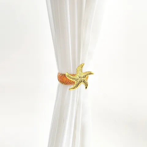 Minimalista Metallo Stella Marina Fermatenda Molla Fermatenda Decorativo Drappo Clip Accessorio Finestra