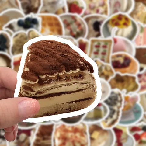 Adesivi Dessert Estetici Impermeabili Simpatici Adesivi Alimentari Per Custodia Per Telefono Quaderno Scrapbook Diario Laptop Decorazione Fai Da Te