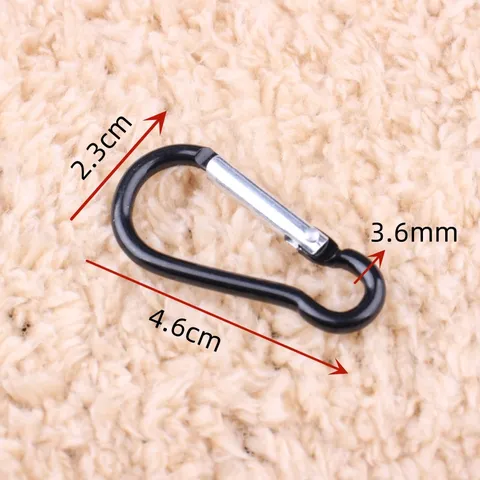 Aluminum Alloy Carabiner Clip Gourd Shape Spring Snap Hook Lightweight Buckle For Outdoor Camping Backpack Water Bottle