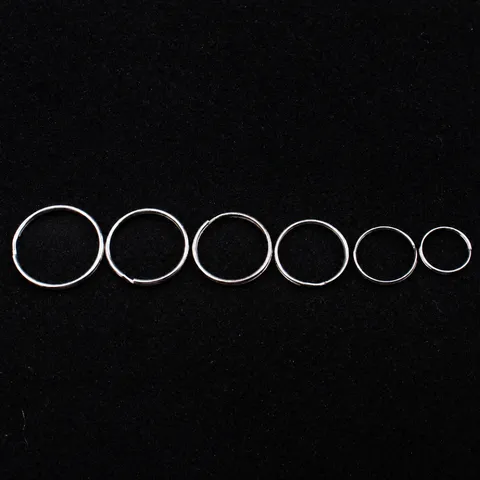 Nickel Plated Iron Split Key Rings Double Layer Smooth Metal Circular Keychains Ring For Car Key Connection Hardware Accessories
