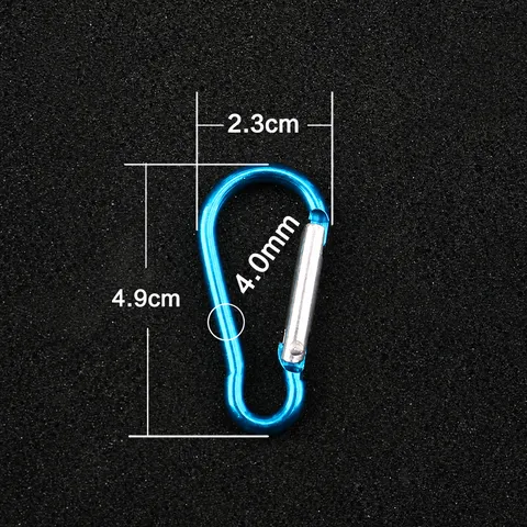 Aluminum Alloy Gourd Shape Carabiner Outdoor Camping Hiking Snap Hook Multi Purpose Spring Clip Key Ring
