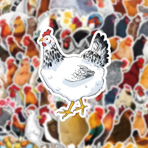 Süße Cartoon Huhn Wasserdichte Aufkleber Set Für Tagebuch Notizbuch Skateboard Koffer Wasserflasche Desktop Schreibwaren Dekor