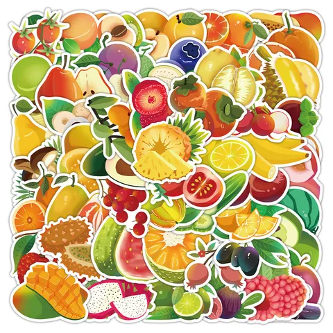 Niedliche Obst Wasserdichte Aufkleber Original Frisch Stil Vinyl Abziehbilder Für Handyhülle Schreibwaren Gitarre Laptop Koffer Dekor