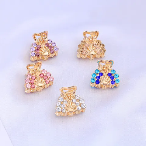 Pince à Cheveux Miniature en Métal et Strass Style Minimaliste Accessoires de Mode pour Cheveux pour Femmes