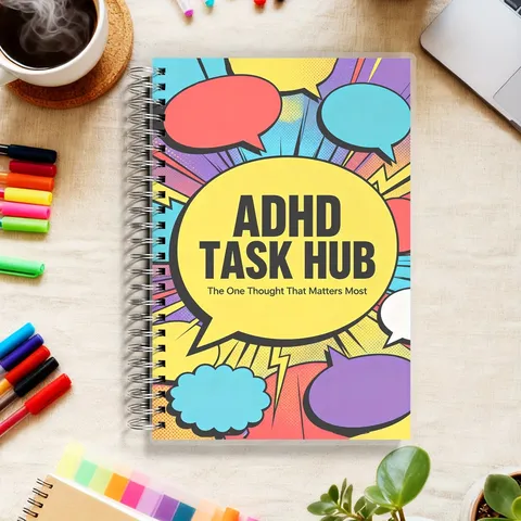 Σημειωματάριο με Σπείρα ADHD Task Hub Ημερήσιος Planner Art Therapy Βιβλίο Εργασίας Journal Σημειωματάριο Για Γραφείο Σχολείο Είδη Γραφής