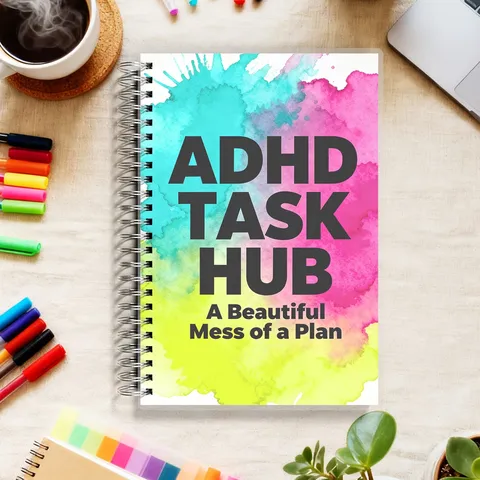 Σημειωματάριο με Σπείρα ADHD Task Hub Ημερήσιος Planner Art Therapy Βιβλίο Εργασίας Journal Σημειωματάριο Για Γραφείο Σχολείο Είδη Γραφής