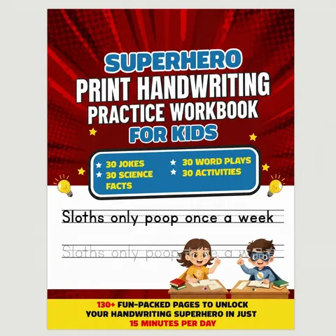 Kids Coloring And Doodling Book Children Educational Learning Workbook Superhero Pattern Offset Paper Drawing Pad Gift