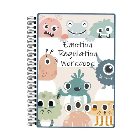 Children Emotion Regulation Workbook Spiral Bound Educational Planner Notebook For Kids Mental Health Activity Book