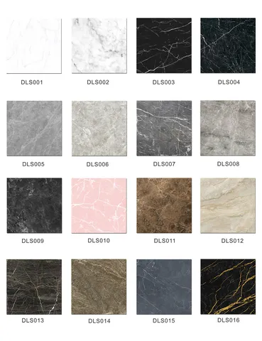 Waterproof Self Adhesive PVC Marble Texture Tile Stickers Minimalist Wall Decor Peel And Stick Floor Decals For Kitchen Bathroom