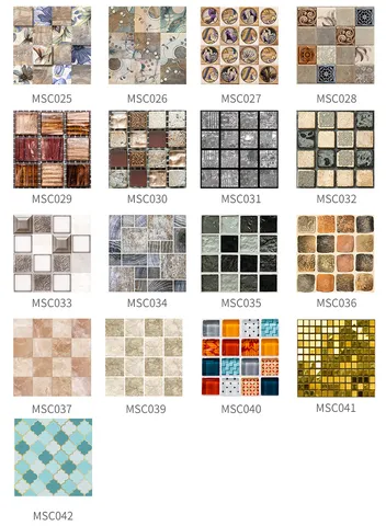 Waterproof Mosaic Tile Stickers Self Adhesive Peel and Stick Wall Stickers for Home Decor Bathroom Kitchen Renovation