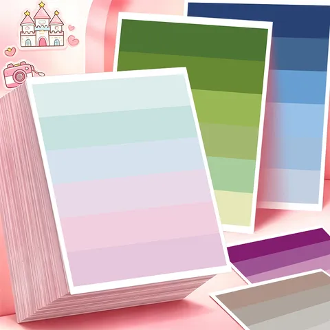 Adesivi per Etichette di Colore Tradizionale Sfumati Set di Adesivi di Cancelleria Decorativi Estetici Per Diari