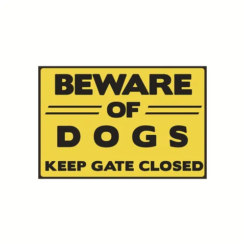 Retro Metall Blechschild Achtung Hunde Warnung Hundeart Eisenmalerei Für Outdoor Garten Hof Wanddeko