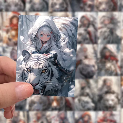 Pacchetto di Adesivi Anime di Cartoni Animati Originali Decalcomanie in Vinile Impermeabili per Bottiglia d'Acqua Custodia per Telefono Decorazione di Diario