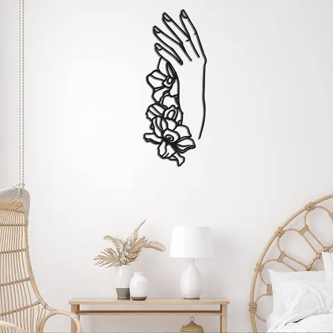 3D Acrylic Mirror Wall Sticker Geometric Abstract Women Art Decals Self-Adhesive Home Decor