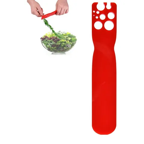 Multifunctional Acrylic And Wood Herb Leaf Stripper Kitchen Vegetable Kale Leaf Stripping Tool For Cooking