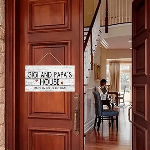Rustikales Holz Hängeschild Familienzitat Plakette Wand Dekor Holzschild Für Zuhause Wohnzimmer Dekoration Geschenk