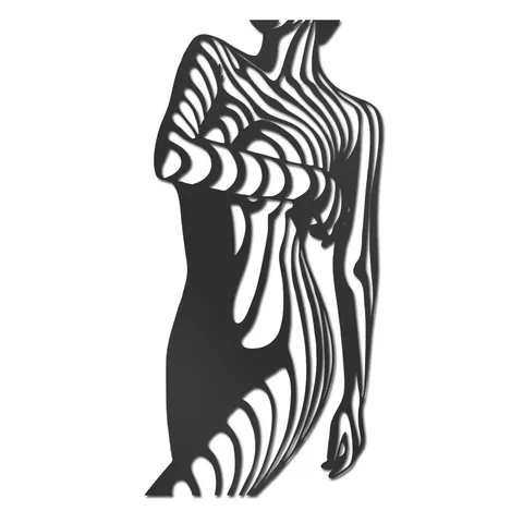 3D Abstract Female Body Acrylic Mirror Wall Sticker Modern Geometric Line Art Decal For Living Room Bedroom Home Decor