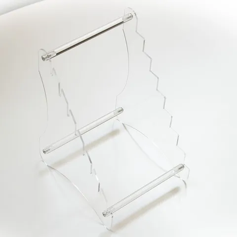 Transparenter Acryl Messerpräsentationsständer Aufbewahrungsregal Mehrstufiger Halter Organizer Für Küchenmesser