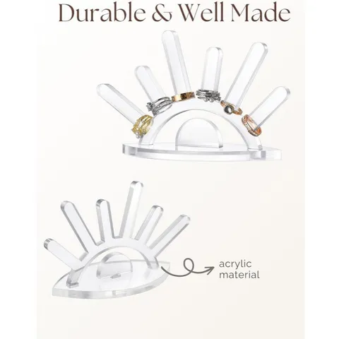 Acryl Böses Auge Ring Display Ständer Transparente Kreative Schmuck Organizer Halter Für Ringe Desktop Aufbewahrung Heimdekoration