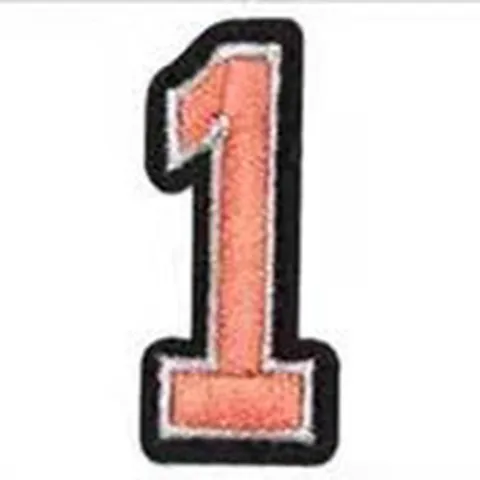 Embroidered Number Patches Iron on Sew on Applique Cloth Patches for School Uniforms Clothes Jackets DIY Craft