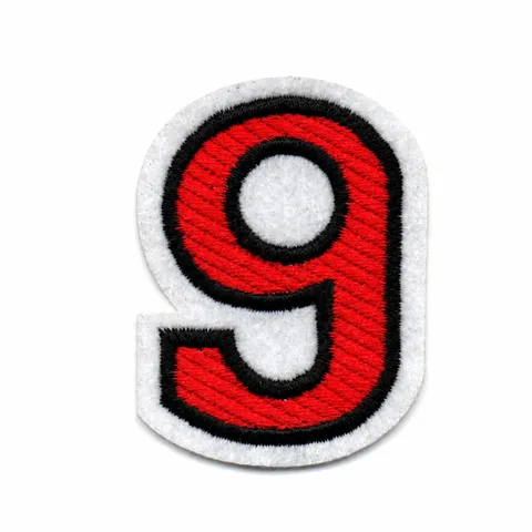 Embroidered Number Patches Iron On And Sew On DIY Applique Cloth Badges For Clothing Repair And Decoration