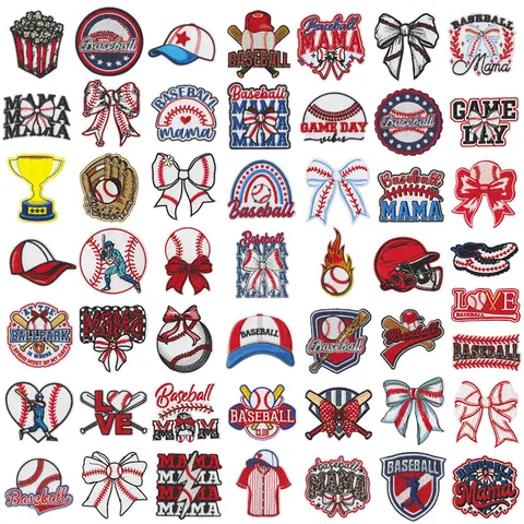 Baseball Series Embroidered Patch Iron On Applique Badge Team Logo DIY Clothing Accessories Decorative Applique For Clothes
