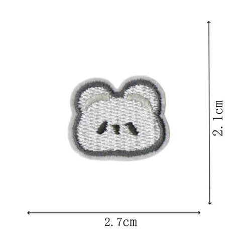 Süße Tier Stickerei Aufnäher Cartoon Bär Kaninchen Aufbügeln Applikation DIY Kleidung Zubehör Dekorative Aufnäher