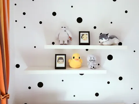 Nordic Style Polka Dot Wall Stickers Removable PVC Dot Decals For Kids Room Nursery Bedroom Home Wall Decor