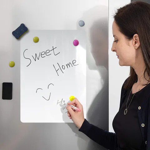 PVC Magnetic Whiteboard Fridge Sticker Memo Reminder Waterproof Reusable Home Decoration Wall Sticker For Kitchen