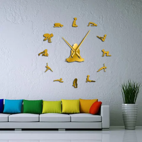 DIY Acrylic 3D Wall Clock Modern European Style Large Wall Sticker Silent Mirror Clock For Living Room Home Office Decor