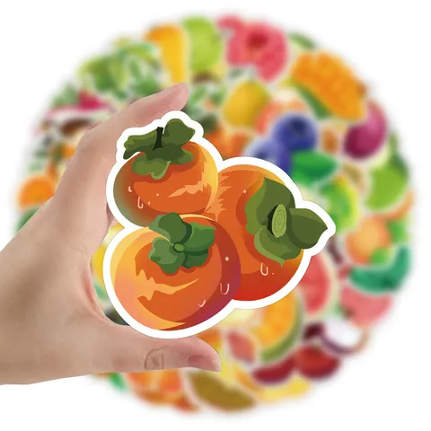Carini Adesivi Impermeabili di Frutta Fresca Decalcomanie Estetiche di Cartoni Animati Per Custodia del Telefono Scatola di Cancelleria Chitarra Laptop