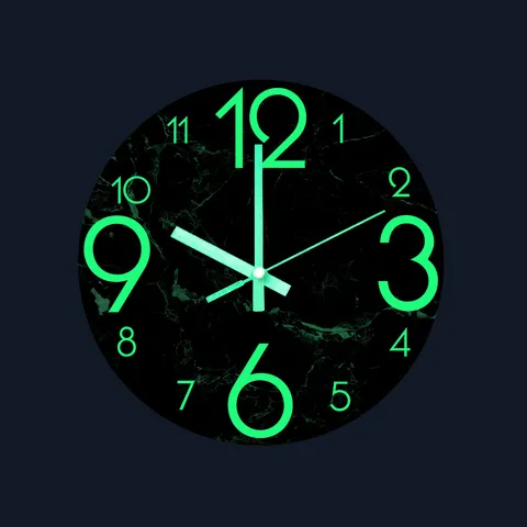 Modern Minimalistische Leuchtende Wanduhr Leise Acryl Marmormuster Hängeuhr Für Wohnzimmer Schlafzimmer Heimdekoration