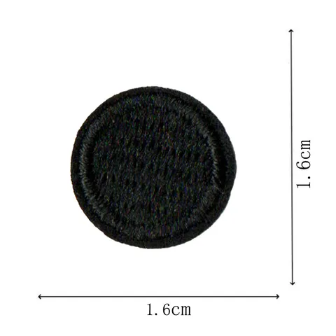 Round Computer Embroidered Patch Embroidery Thread Cloth Badge Applique For Clothes Repair DIY Decoration
