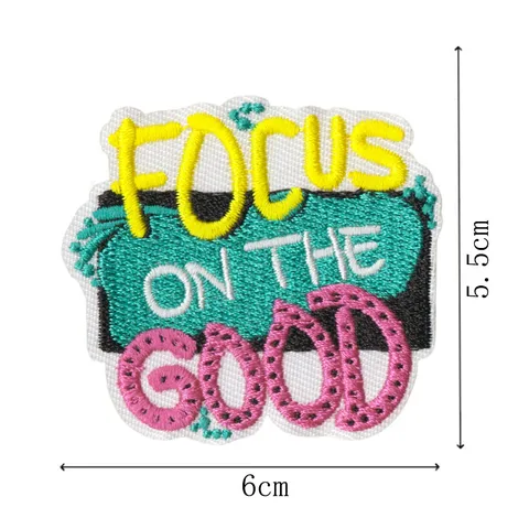 Funny English Slogan Embroidery Patches Iron On Badges For Clothing Jackets Backpacks DIY Decorative Accessories