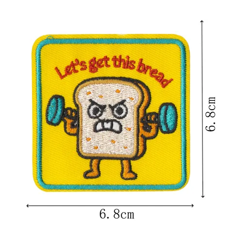 Embroidered Patches Funny Cartoon Meme Slogans Iron On Applique Badge For Clothing Jacket Backpack