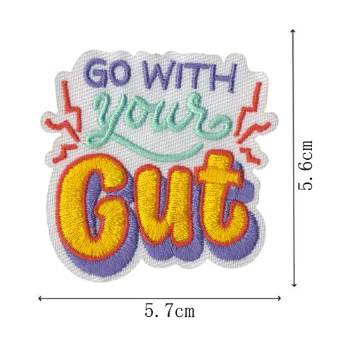 Motivational Quote Embroidered Patch Iron On Letter Patch Decorative Applique For Clothing Jacket Hat Bag DIY Craft