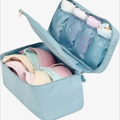 Sac de Rangement Multifonctionnel pour Soutien-gorge et Sous-vêtements de Voyage Sac Organizer de Voyage en Nylon Imperméable Portable