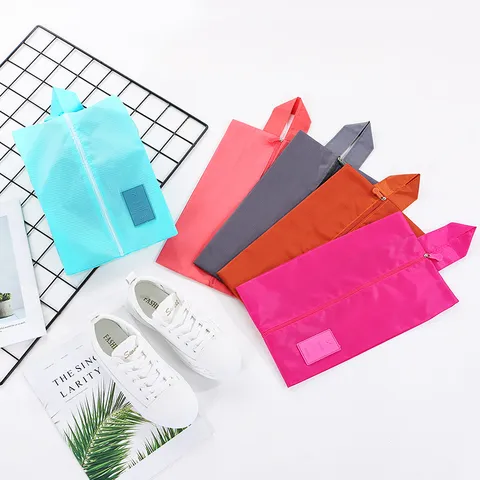 Sac à Chaussures de Voyage Portable Tissu Oxford Imperméable Pochette de Rangement Organisateur pour Baskets Rangement et Organisation de Voyage Quotidien
