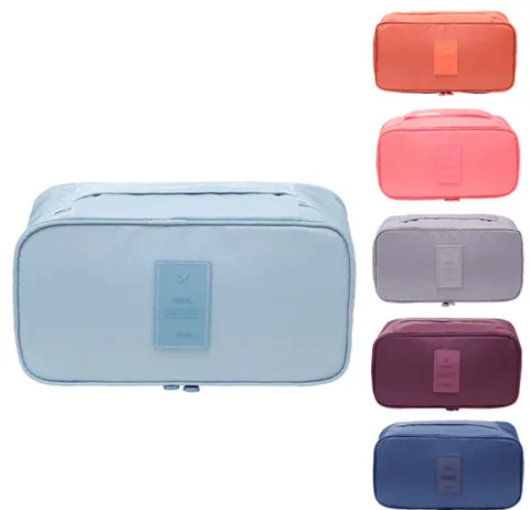 Sac de Rangement Multifonctionnel pour Soutien-gorge et Sous-vêtements de Voyage Sac Organizer de Voyage en Nylon Imperméable Portable