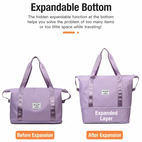 Grand Sac de Voyage Duffel Imperméable Tissu Oxford Mode Décontracté Sac de Sport Bagage Pour Femmes Et Hommes