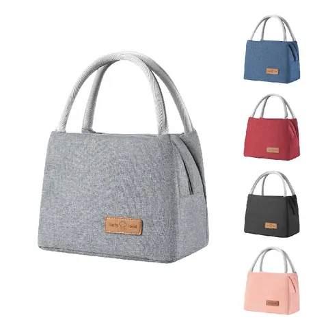Insulated Lunch Bag Waterproof Thermal Bento Box Tote Portable Cooler Bag Food Storage Organizer Bag For Women Men