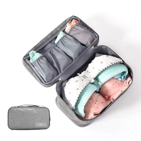 Sac de Rangement pour Sous-Vêtements de Voyage Sac Organizer Multifonction Portable Tissu Cationique Imperméable Accessoires de Voyage