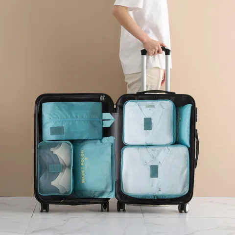 Reise Aufbewahrungstaschen Set Packtaschen Oxford Gewebe Gepäck Organizer Wasserdichte Reisebeutel Für Koffer