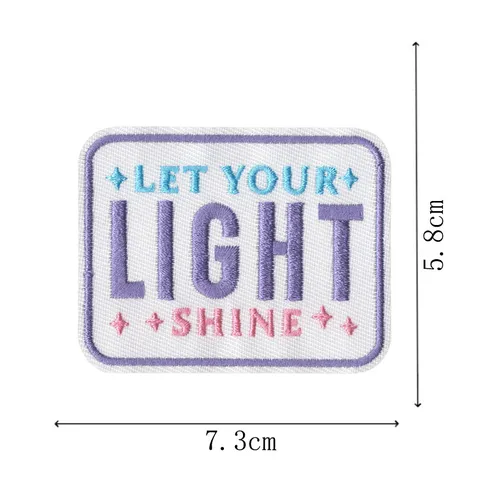 Parches Bordados Religiosos Inspiradores Insignias De Apliques De Slogan De Letras Coloridas Para Ropa Chaquetas Sombreros Decoración DIY