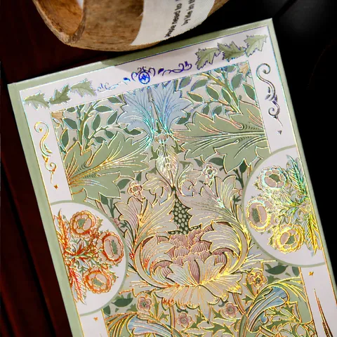 Retro Goud Gestempeld Weekplanner Notitieboek Draagbaar Hardcover Dagboek Leuke Bloemen Schema Boek Voor Kantoor En School