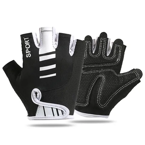 Heren Fietshandschoenen Halfvinger Mountainbike Fiets Rijden Ademend Mesh Antislip Slijtvast Sport Handschoenen