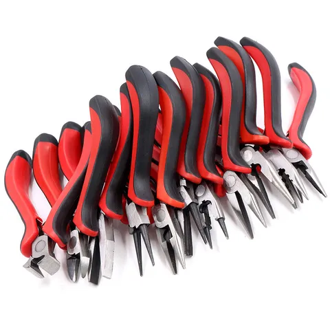 Stainless Steel Jewelry Pliers Multifunctional Hand Tool Wire Cutter Round Nose Pliers For DIY Jewelry Making Craft