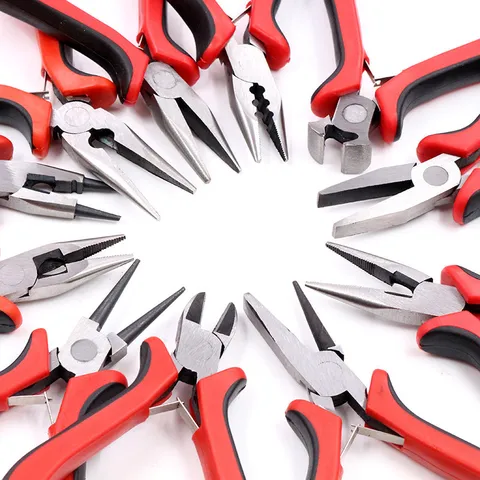Stainless Steel Jewelry Pliers Multifunctional Hand Tool Wire Cutter Round Nose Pliers For DIY Jewelry Making Craft